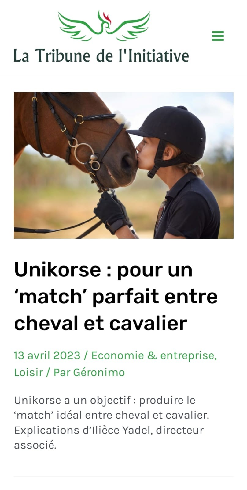 Unikorse dans la presse !